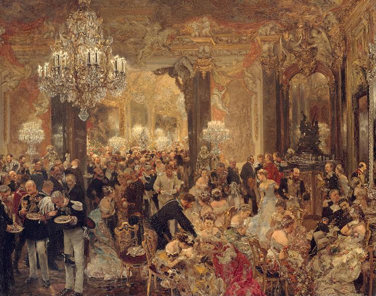 Adolph von Menzel The Dinner at the Ball